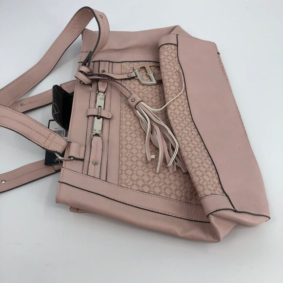 Ellen Tracy Pink Leather Shoulder Bag | Medium Size - Picture 2 of 7